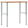 vidaXL Πάγκος Εργασίας Ορθογώνιος 100x60x(71,5-98) εκ Μασίφ Ξύλο Δρυός