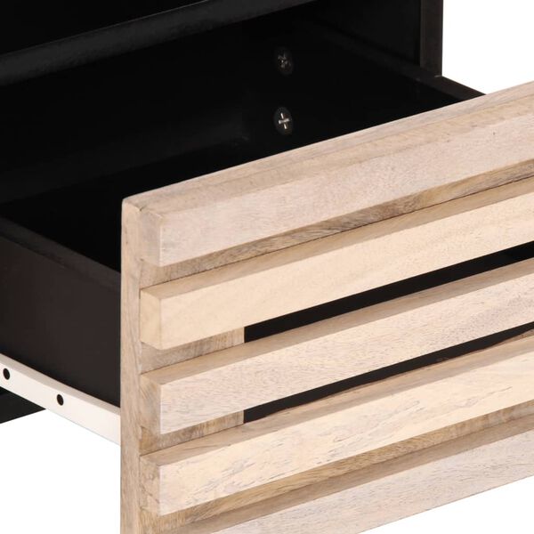 vidaXL Έπιπλο Τηλεόρασης Λευκό 70x34x46 εκ. από Μασίφ Ξύλο Μάνγκο