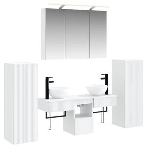 vidaXL &Sigma;&epsilon;&tau; &Epsilon;&pi;ί&pi;&lambda;&omega;&nu; &Mu;&pi;ά&nu;&iota;&omicron;&upsilon; 6 pcs &Lambda;&epsilon;&upsilon;&kappa;ό &Epsilon;&pi;&epsilon;&xi;&epsilon;&rho;&gamma;&alpha;&sigma;&mu;έ&nu;&omicron; &Xi;ύ&lambda;&omicron; &kappa;&alpha;&iota; &Gamma;&upsilon;&alpha;&lambda;ί