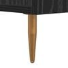 vidaXL Κομοδίνο με συρτάρι Μαύρο 40 x 35 x 47.5 εκ Επεξεργασμένο ξύλο