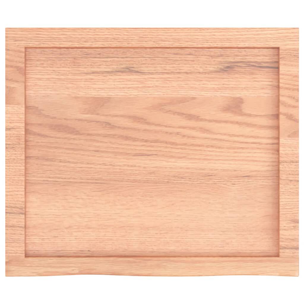 vidaXL Πάγκος Μπάνιου Αν. Καφέ 60x50x(2-4) εκ. Επεξεργ. Μασίφ Ξύλο