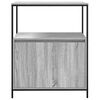 vidaXL Ντουλάπι μπάνιου με ράφια Γκρι Sonoma 76,5x35x95 εκ.