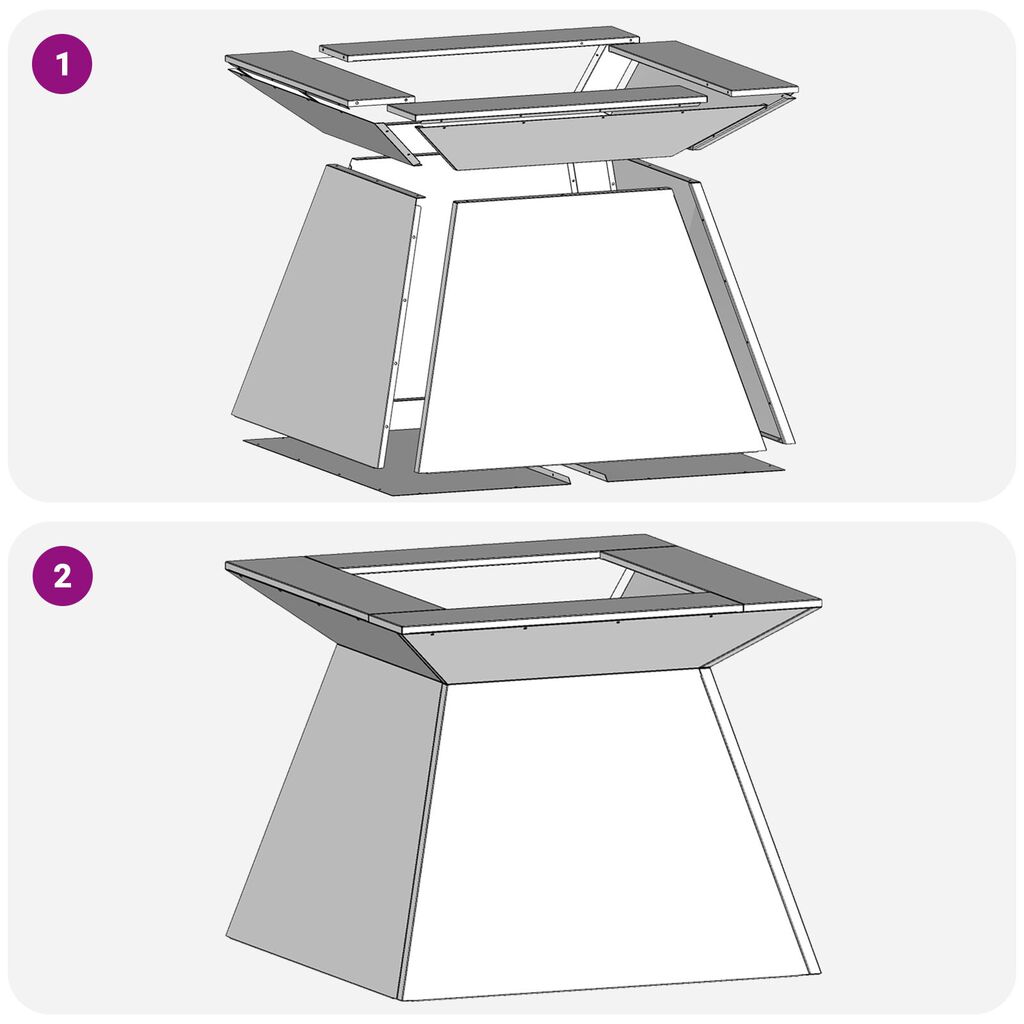 vidaXL Φωτιά Πυρήνα 60x60x50 εκ Καιρικά Ανθεκτικός Χάλυβας