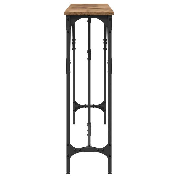 vidaXL Τραπέζι κονσόλας Παλιό Ξύλο 140 x 23 x 75 cm