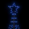 vidaXL Χριστουγεννιάτικο δέντρο LED με καρφιά 220 LED μπλε 180 εκ.