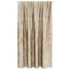 vidaXL Κουρτίνα με κουρτίνες 2 pcs Κρεμ 140 x 140 cm Βελούδο