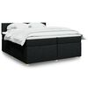 vidaXL &Kappa;&rho;&epsilon;&beta;ά&tau;&iota; Boxspring &mu;&epsilon; &Sigma;&tau;&rho;ώ&mu;&alpha; &Mu;&alpha;ύ&rho;&omicron; 200x200 &epsilon;&kappa;. &Upsilon;&phi;&alpha;&sigma;&mu;ά&tau;&iota;&nu;&omicron;