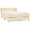 vidaXL &Kappa;&rho;&epsilon;&beta;ά&tau;&iota; Boxspring &mu;&epsilon; &Sigma;&tau;&rho;ώ&mu;&alpha; &Kappa;&rho;&epsilon;&mu; 140x190 &epsilon;&kappa;. &Upsilon;&phi;&alpha;&sigma;&mu;ά&tau;&iota;&nu;&omicron;