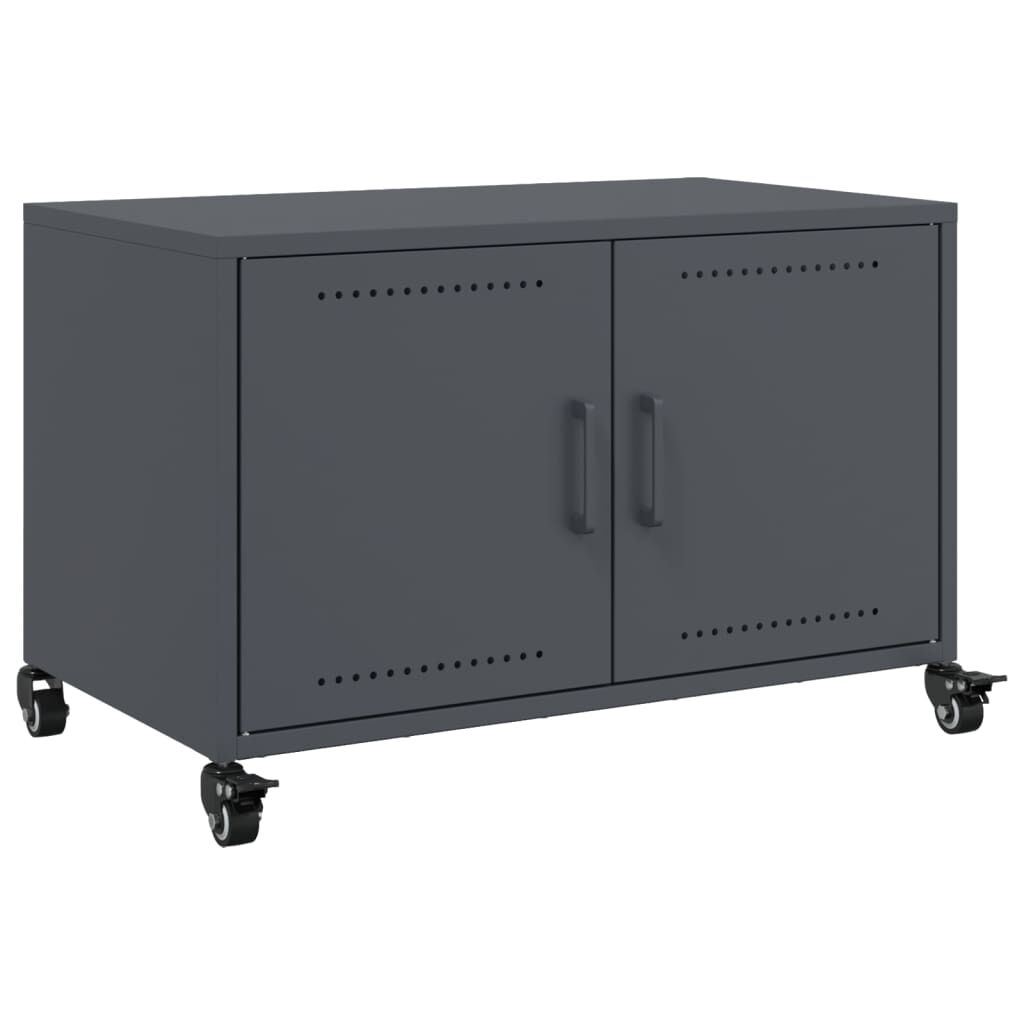 vidaXL Έπιπλο Τηλεόρασης Μαύρο 68x39x43,5 εκ. Χάλυβας