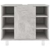 vidaXL Ντουλάπι Νιπτήρα Γκρι Σκυροδέματος 60x32x53,5 εκ. Μοριοσανίδα