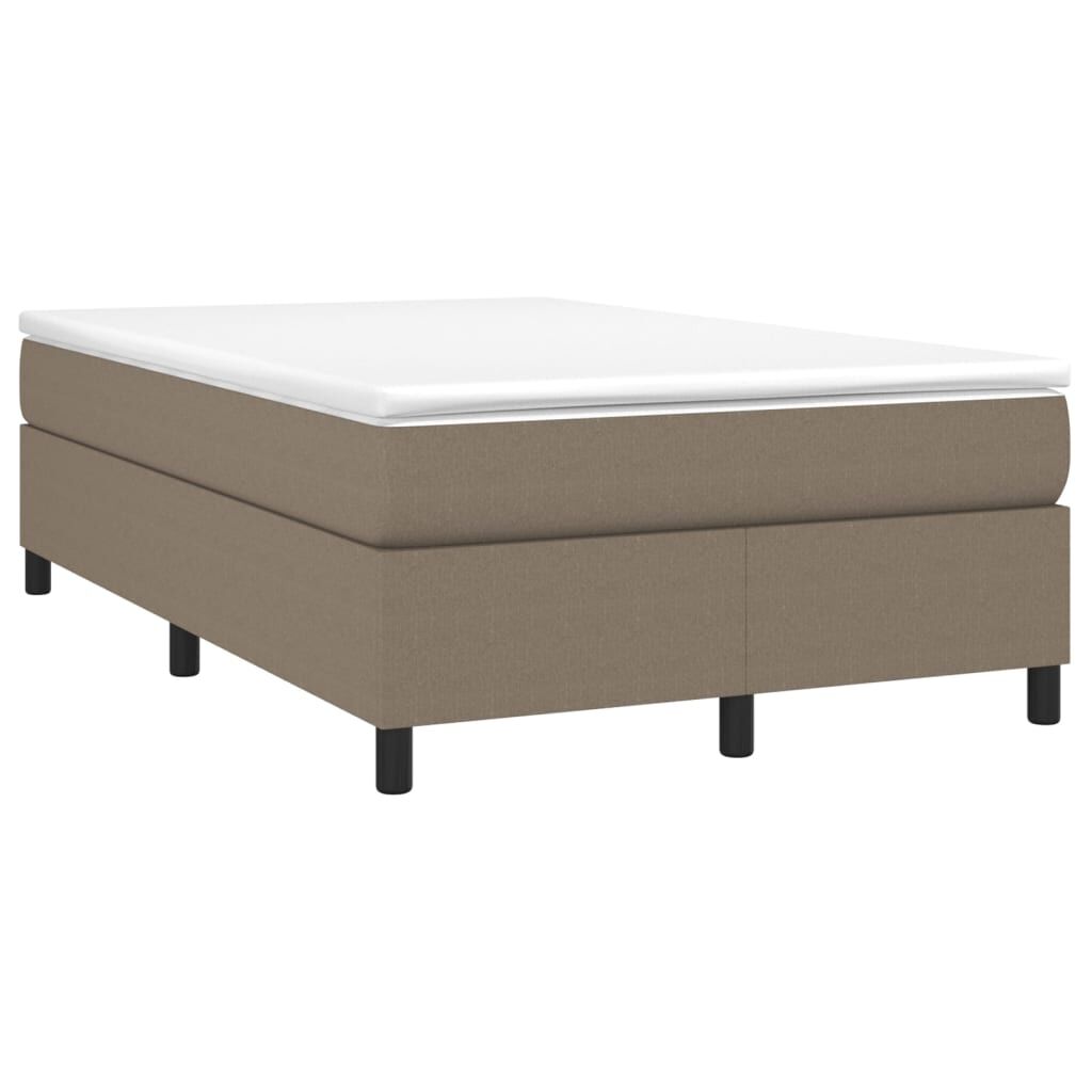 vidaXL Σκελετός Κρεβατιού Χωρίς Στρώμα Taupe 120x200 εκ. Υφασμάτινο