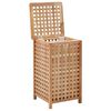 vidaXL Καλάθι Απλύτων 39 x 39 x 65 εκ. από Μασίφ Ξύλο Καρυδιάς