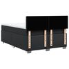 vidaXL Κρεβάτι Boxspring με Στρώμα Μαύρο 140x190εκ.από Συνθετικό Δέρμα