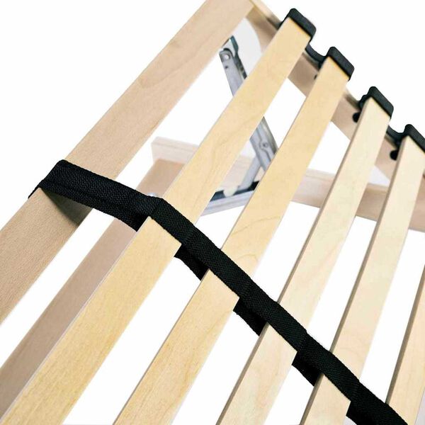 vidaXL Βάση κρεβατιού με λάμες Καφέ 120 x 190 cm Στερεό Ξύλο Μηλιάς