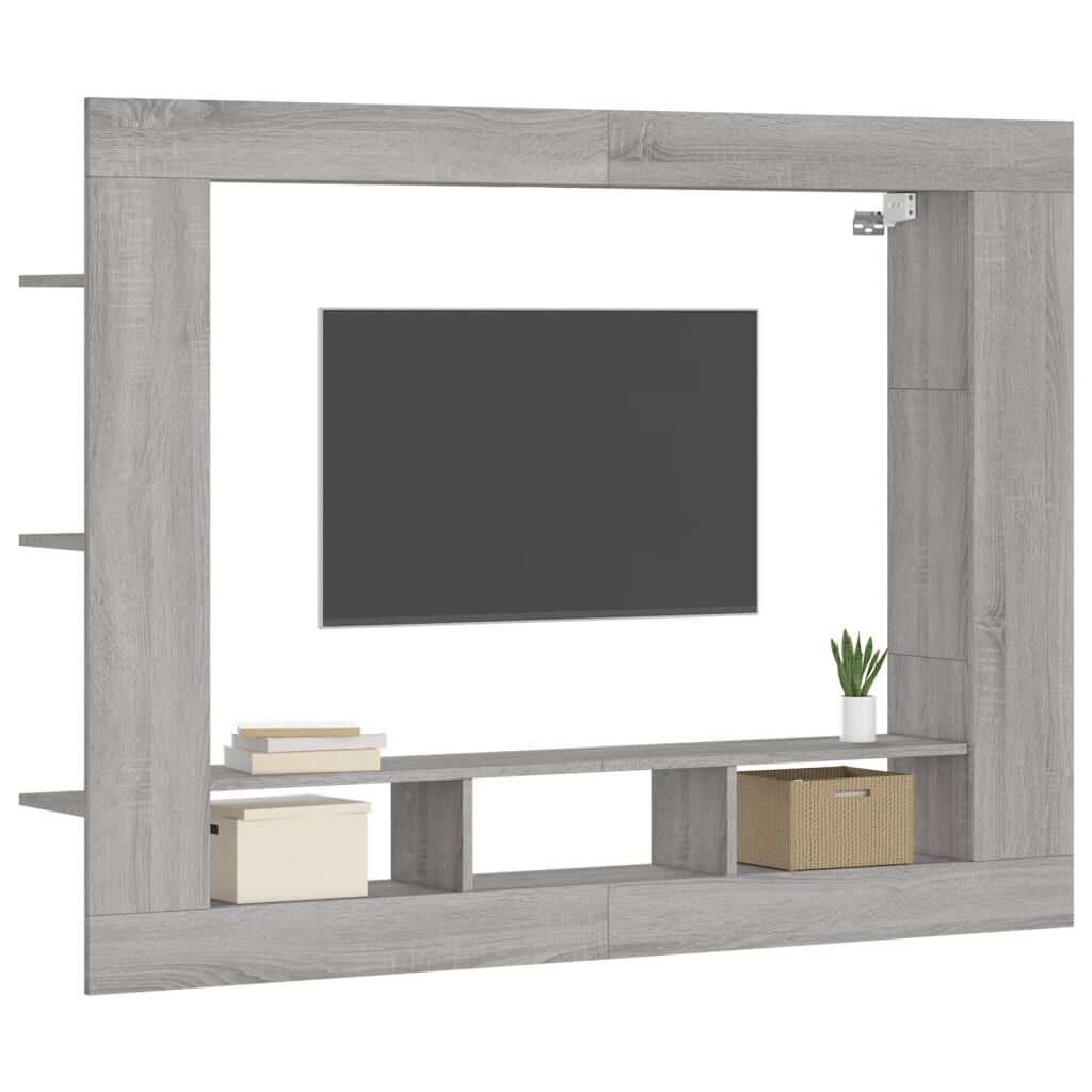 vidaXL Έπιπλο Τηλεόρασης Γκρι Sonoma 152 x 22 x 113 εκ. Επεξεργ. Ξύλο