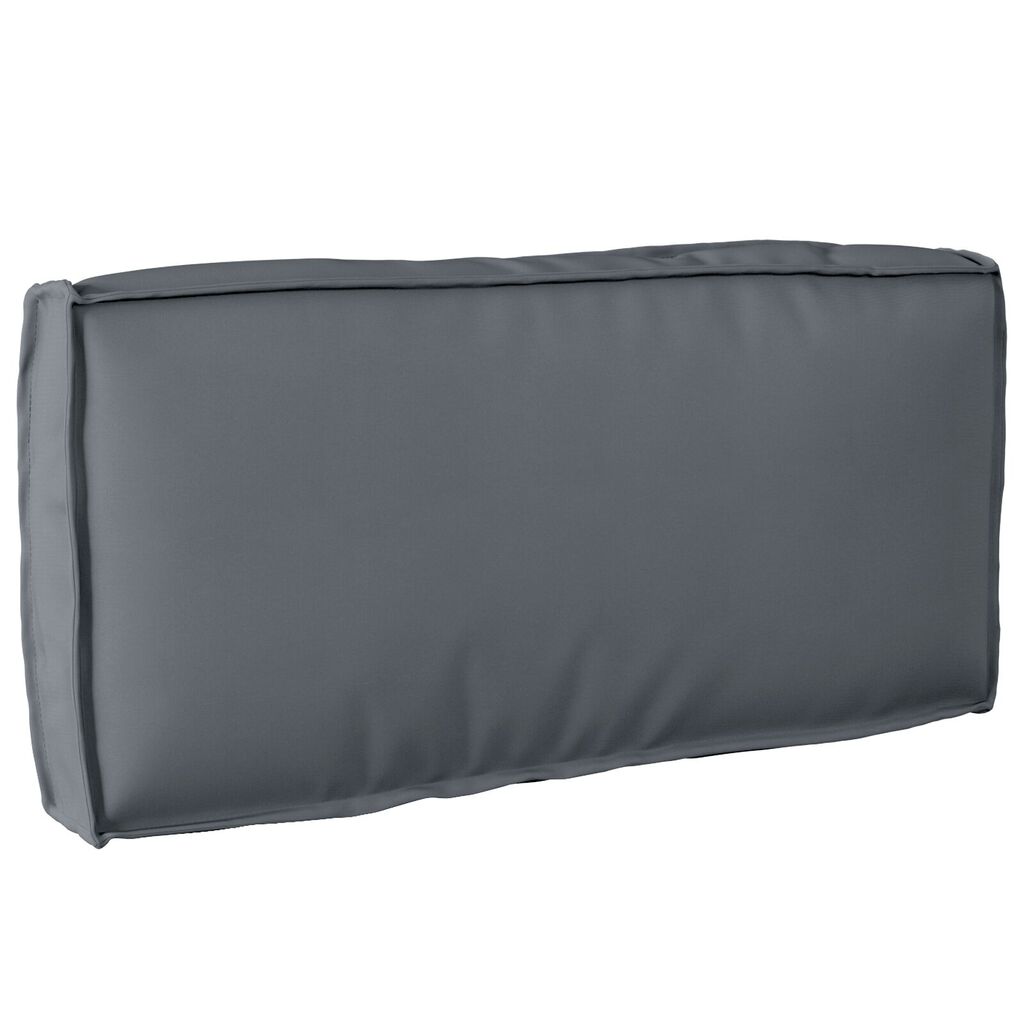 vidaXL Μαξιλάρι Παλέτας για Πλάτη Ανθρακί 80x40x12 cm Υφασμάτινο