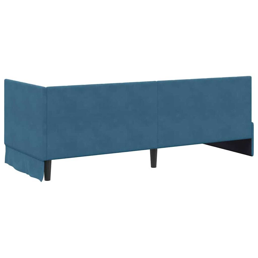 vidaXL Κρεβάτι Γωνίας με κεφαλάρι Μπλε 80 x 200 cm Βελούδο