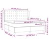 vidaXL Κρεβάτι Boxspring με Στρώμα Καπουτσίνο 180x200 εκ. Συνθ. Δέρμα