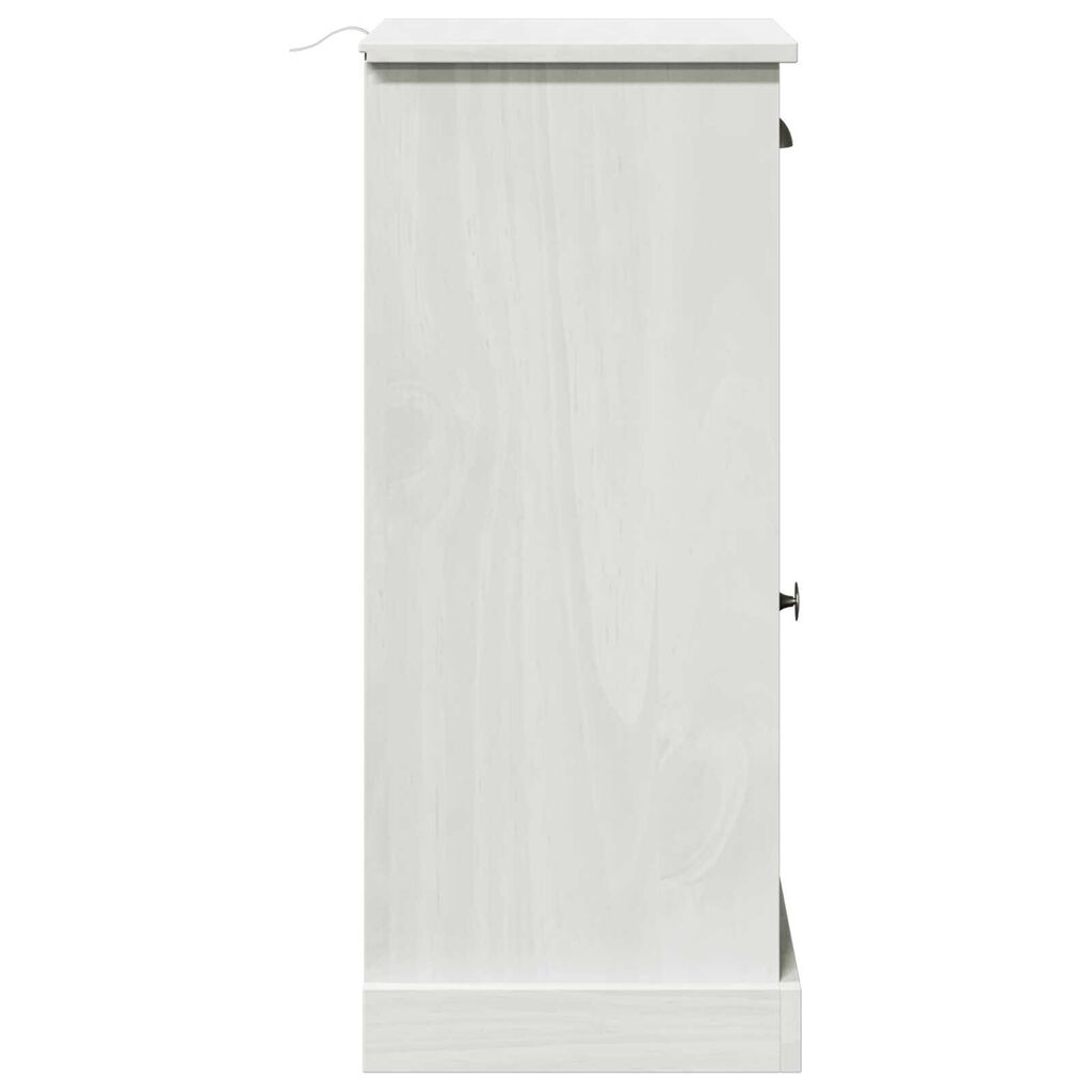 vidaXL Ντουλάπα Μπάνιου VIGO Λευκό 37.5 x 34 x 80 εκ Μασίφ ξύλο πεύκου