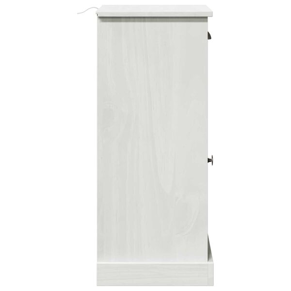 vidaXL Ντουλάπα Μπάνιου VIGO Λευκό 37.5 x 34 x 80 εκ Μασίφ ξύλο πεύκου