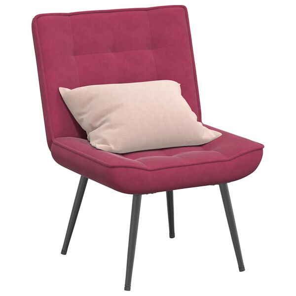 vidaXL Καρέκλα χαλάρωσης Wine Red 64x74x84 cm Velvet