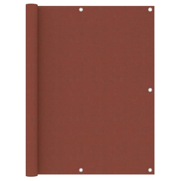 vidaXL Διαχωριστικό Βεράντας Τερακότα 120 x 300 εκ. Ύφασμα Oxford