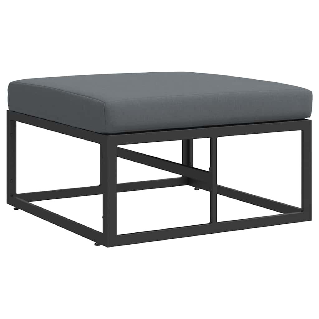 vidaXL Σετ Καναπέ Κήπου 13 pcs Μαύρο Αλουμίνιο