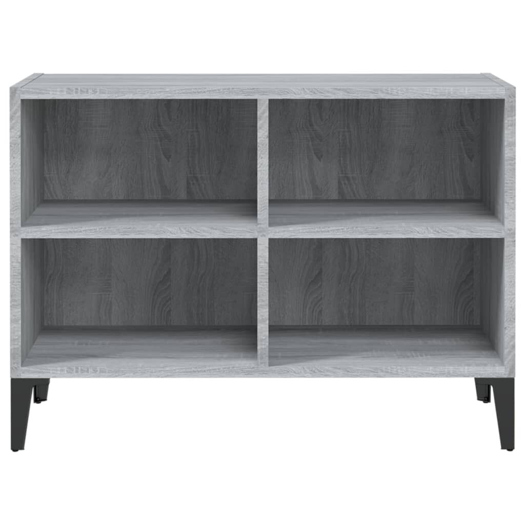 vidaXL Έπιπλο Τηλεόρασης Γκρι Sonoma 69,5x30x50 εκ. με Μεταλλικά Πόδια