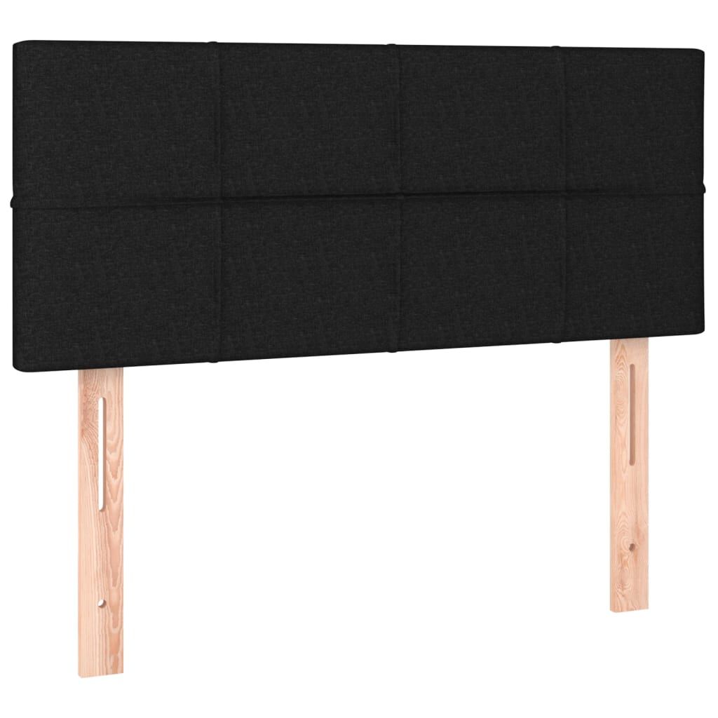 vidaXL Κρεβάτι Boxspring με Στρώμα Μαύρο 90x190 εκ. Βελούδινο