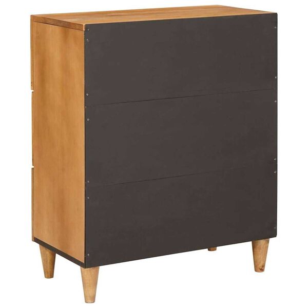 vidaXL Πλαϊνό γραφείο Ανοιχτό καφέ 60 x 33 x 75 cm Μασίφ ξύλο μάνγκο