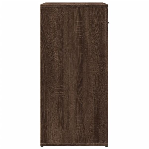 vidaXL Βοηθητικό Ντουλάπι Καφέ Δρυς 79x38x80εκ. από Επεξεργασμένο Ξύλο