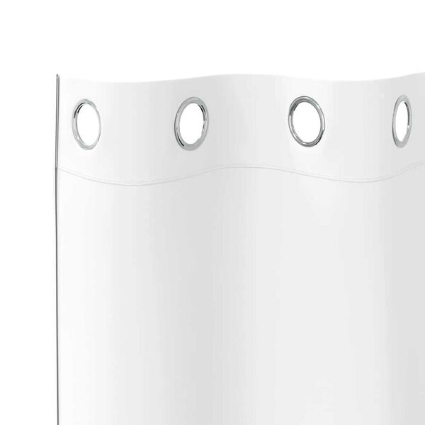 vidaXL Κουρτίνες με κουρτίνες 2 pcs Καθαρό Λευκό Πολυεστέρας