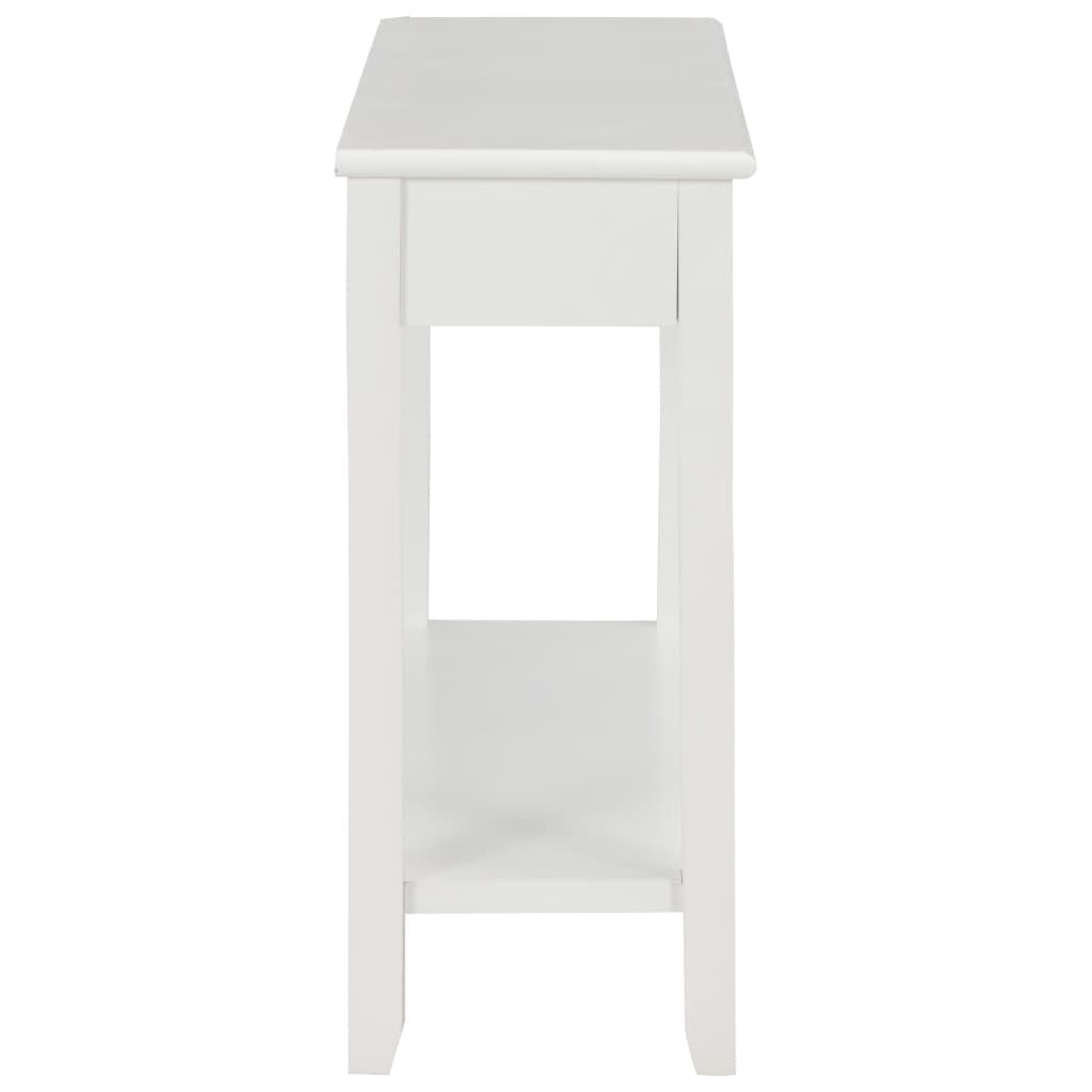 vidaXL Τραπέζι Κονσόλα Λευκό 110 x 35 x 80 εκ. Ξύλινο