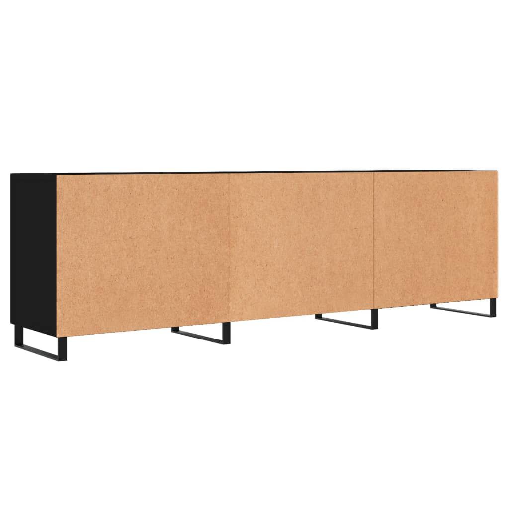 vidaXL Έπιπλο Τηλεόρασης Μαύρο 150x30x50 εκ. Επεξεργασμένο Ξύλο