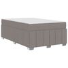 vidaXL Σκελετός Κρεβατιού με στρώμα Taupe 120 x 200 cm ύφασμα