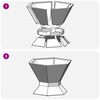vidaXL Φωτιά Μαύρο 50 x 50 x 40 cm Κρύα έλαση από χάλυβα