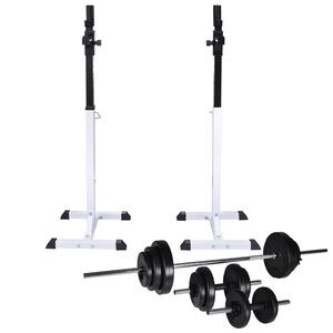 vidaXL &Omicron;&rho;&theta;&omicron;&sigma;&tau;ά&tau;&eta;&sigmaf; &Mu;&pi;ά&rho;&alpha;&sigmaf;/Squat Rack &mu;&epsilon; &Sigma;&epsilon;&tau; &Mu;&pi;ά&rho;&alpha; &kappa;&alpha;&iota; &Alpha;&lambda;&tau;ή&rho;&epsilon;&sigmaf; 30,5 &kappa;.