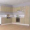 vidaXL Ντουλάπι με Συρτάρια "Lyon" σε Χρώμα Sonoma Δρυς 30x46x81,5 εκ. από Τεχνητό Ξύλο