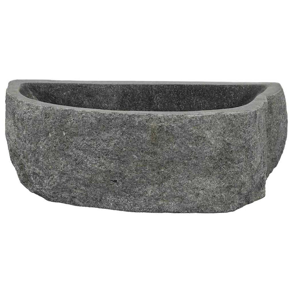 vidaXL Κρεμαστή Λεκάνη Γκρι (38-45) x (30-35) x 15 εκ. Πέτρα Ποταμού