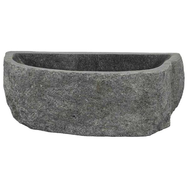 vidaXL Κρεμαστή Λεκάνη Γκρι (38-45) x (30-35) x 15 εκ. Πέτρα Ποταμού