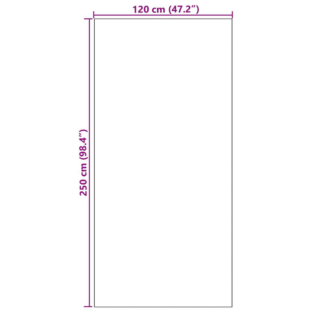 πατάκι πόρτας vidaXL πλενόμενο σε μπλε 120x250 εκ.