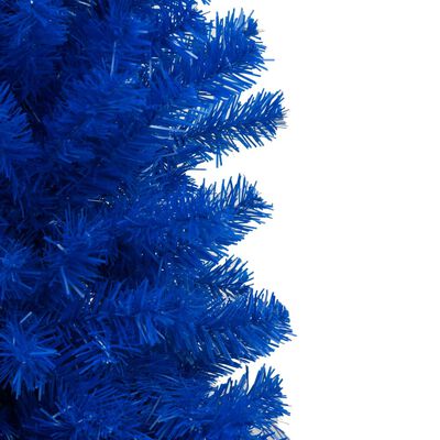 vidaXL Χριστουγεν. Δέντρο Προφωτισμένο Τεχνητό Μπάλες Μπλε 210εκ PVC