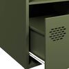 vidaXL Ντουλάπι Πράσινο Λαδί 35x39x103,5 εκ. από Ατσάλι