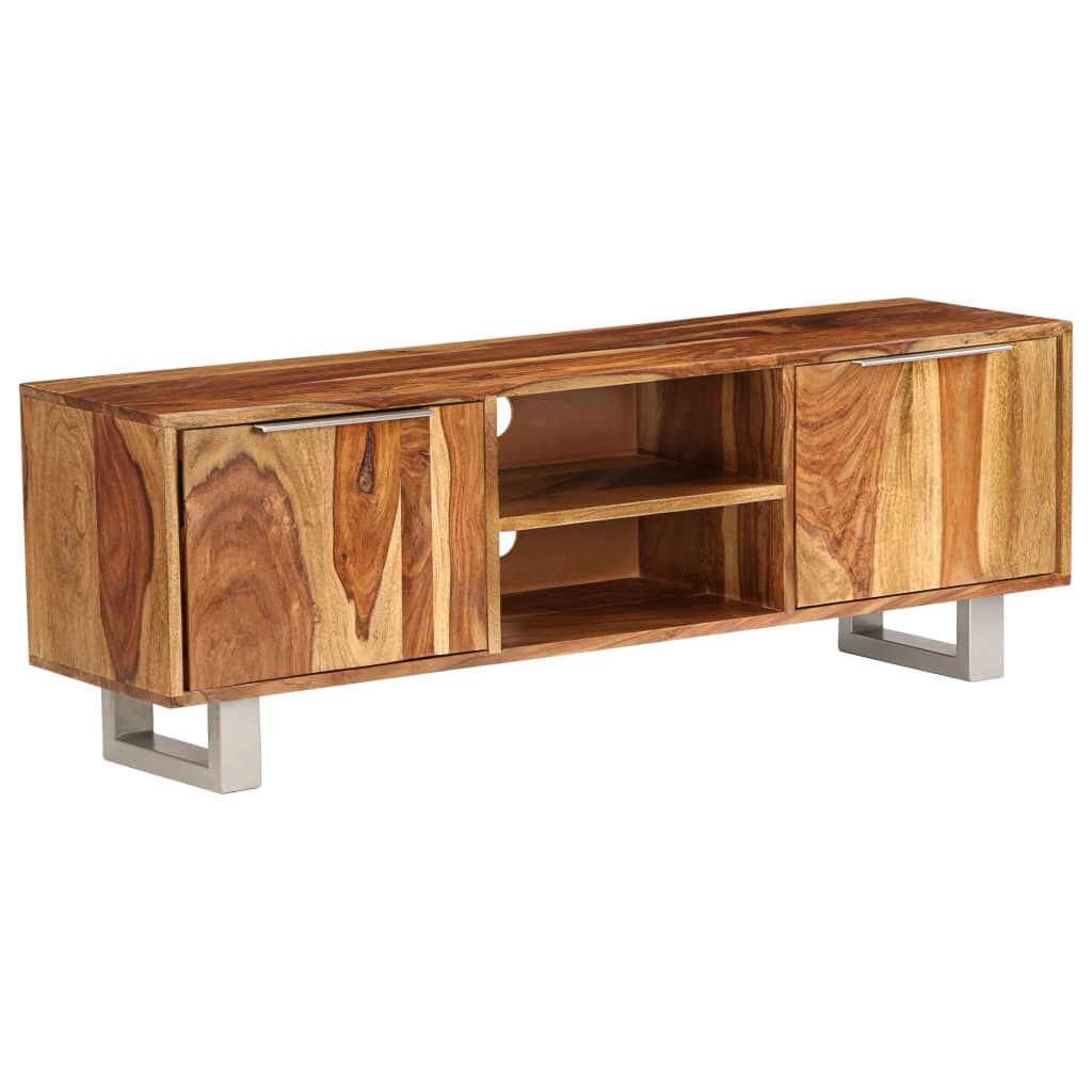 vidaXL Έπιπλο Τηλεόρασης Μελί 118 x 30 x 40 εκ. Μασίφ Ξύλο Ακακίας