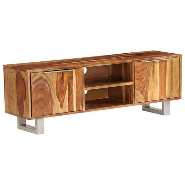 vidaXL Έπιπλο Τηλεόρασης Μελί 118 x 30 x 40 εκ. Μασίφ Ξύλο Ακακίας