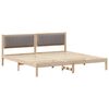 vidaXL &Sigma;&kappa;&epsilon;&lambda;&epsilon;&tau;ό&sigmaf; &Kappa;&rho;&epsilon;&beta;&alpha;&tau;&iota;&omicron;ύ Taupe 200 x 200 cm &Sigma;&tau;&epsilon;&rho;&epsilon;ά &xi;&upsilon;&lambda;&epsilon;ί&alpha; &pi;&epsilon;ύ&kappa;&omicron;&upsilon;
