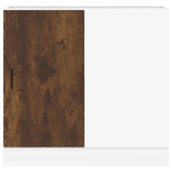 vidaXL Βάση Νιπτήρα "Lyon" από Καπνιστή Δρυ με Τεχνητή Δρύ