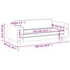 vidaXL Καναπές Παιδικός με Υποπόδιο Μπλε 100x50x30 εκ. Βελούδινος
