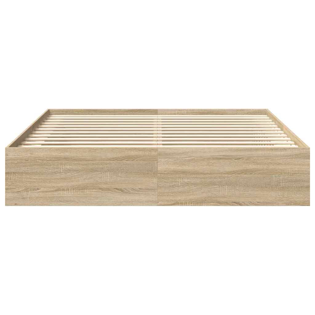 vidaXL Πλαίσιο Κρεβατιού Sonoma Δρυς 200x200 εκ.