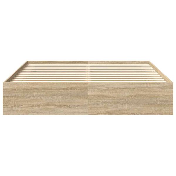 vidaXL Πλαίσιο Κρεβατιού Sonoma Δρυς 200x200 εκ.